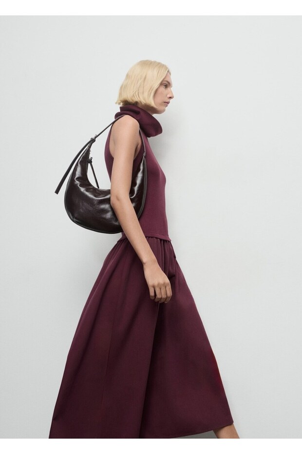 Huni yaka elbise - 7