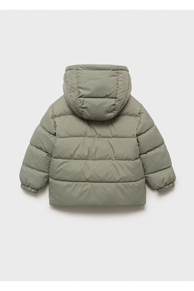 Düğmeli kapitone anorak - 2