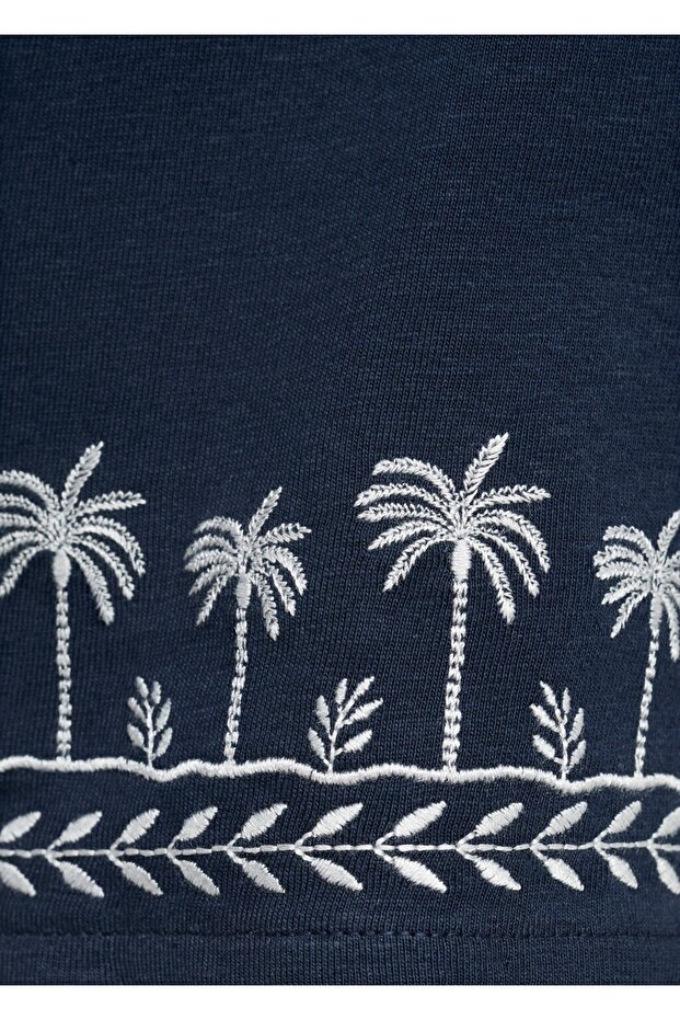 İşleme detaylı şort - 5