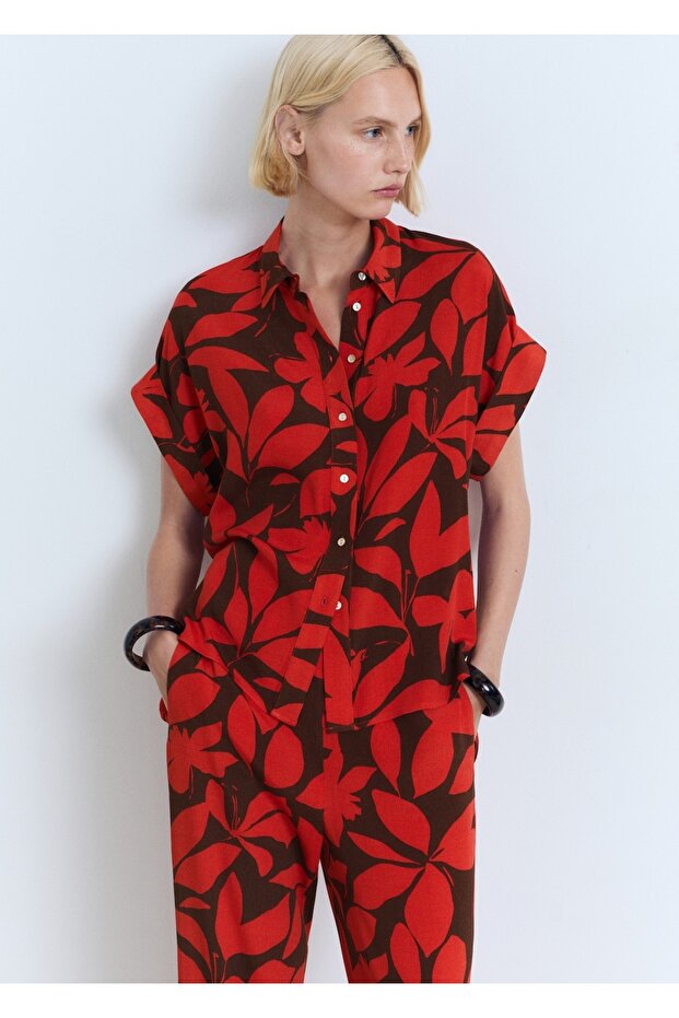 Çiçekli pantolon - 6