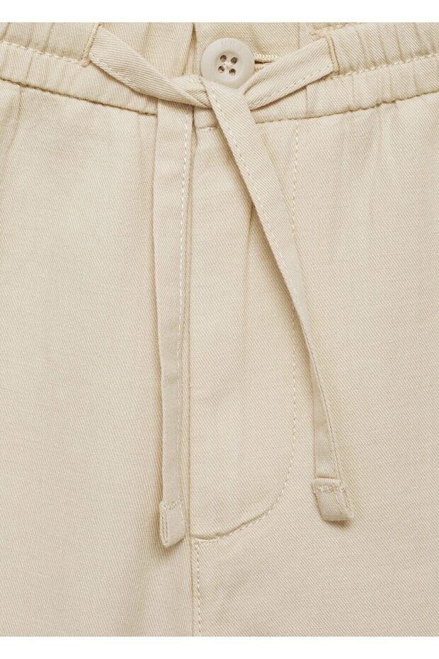 Keten kargo bermuda şort - 8