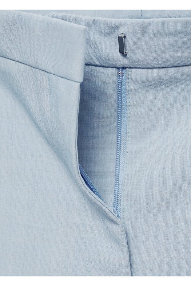 Gerade geschnittene Stoffhose - 7