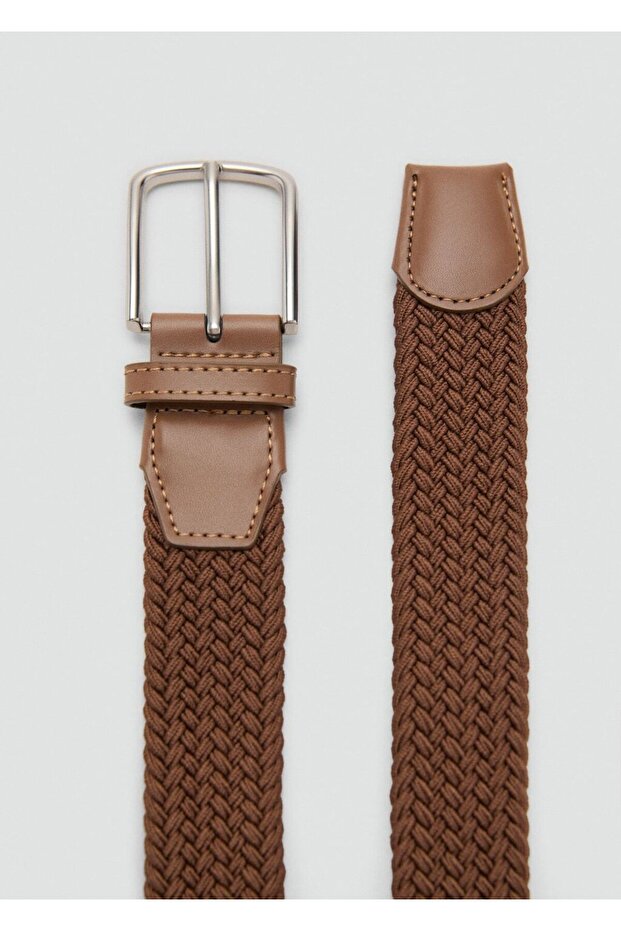 Örgü desenli elastik kemer - 1