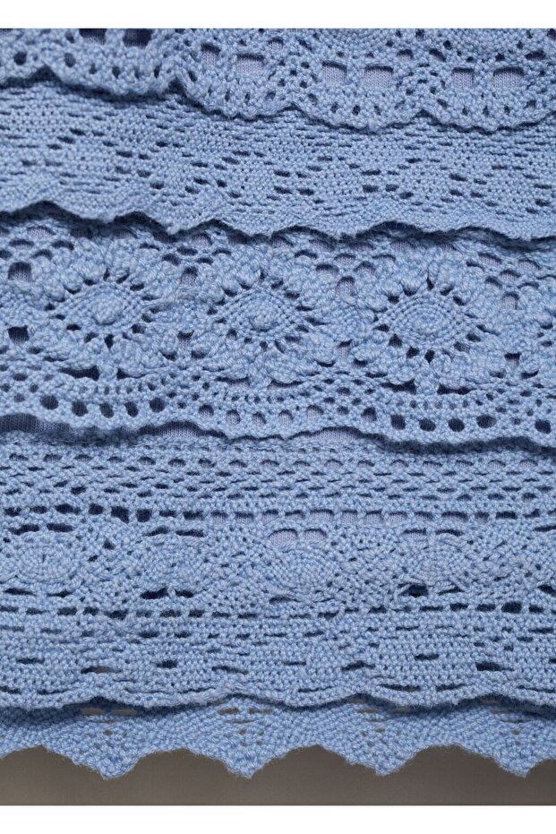 Kroşe volanlı şort - 5