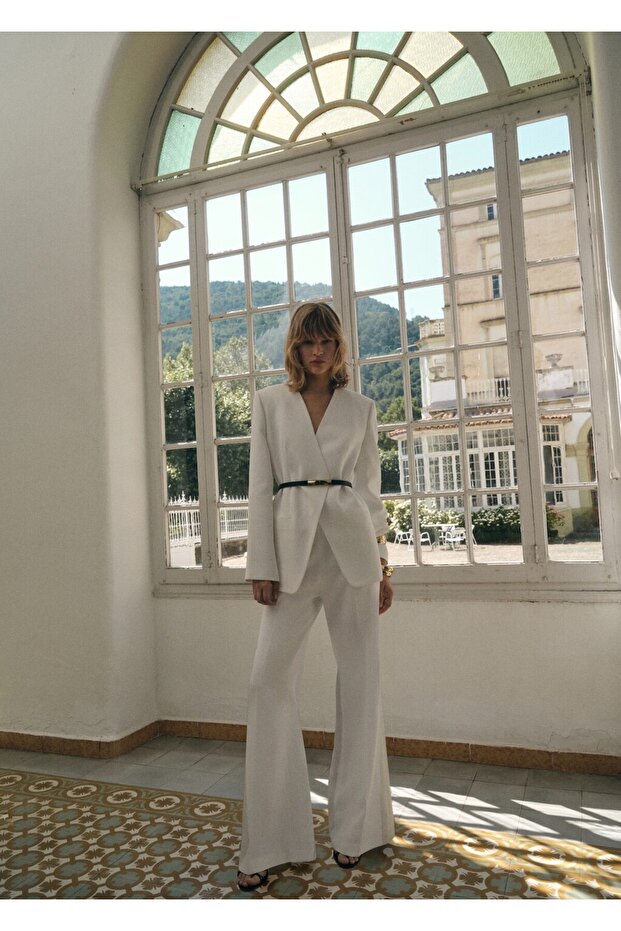 Kruvaze blazer ceket - 2