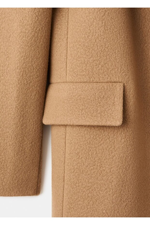 Klapalı yün mont - 5