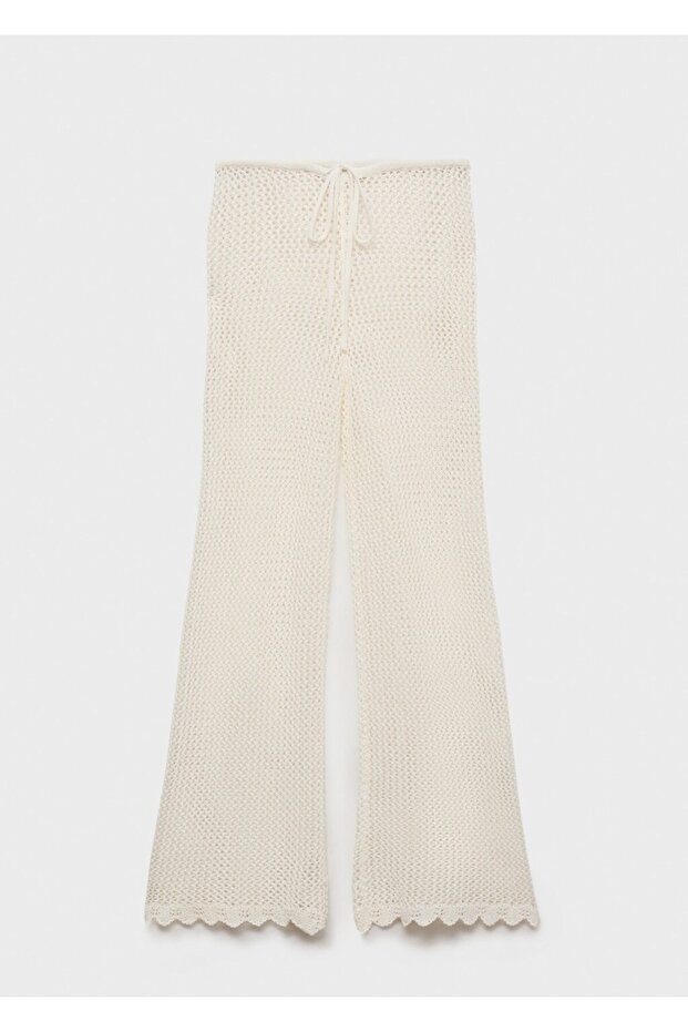 Kroşe flare pantolon - 3