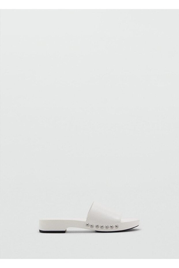 Zımbalı deri sandalet - 3