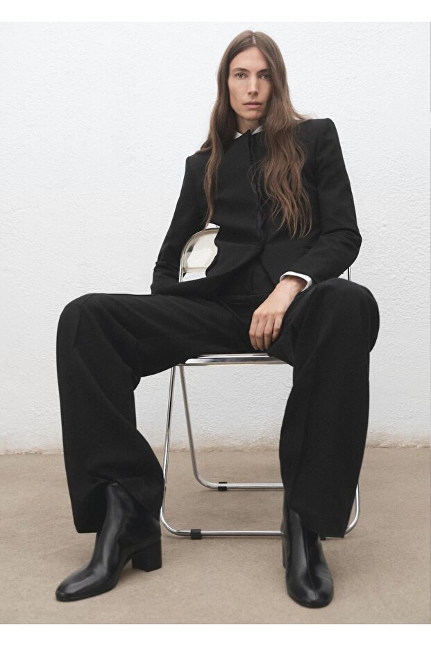 Blok topuk deri kısa bot - 2