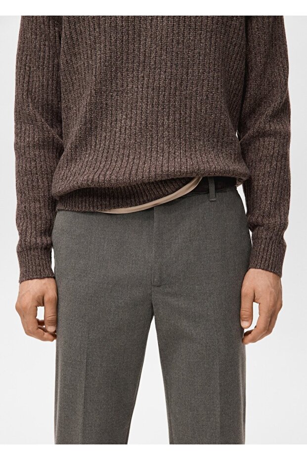 Regular kesim pensli pantolon - 6