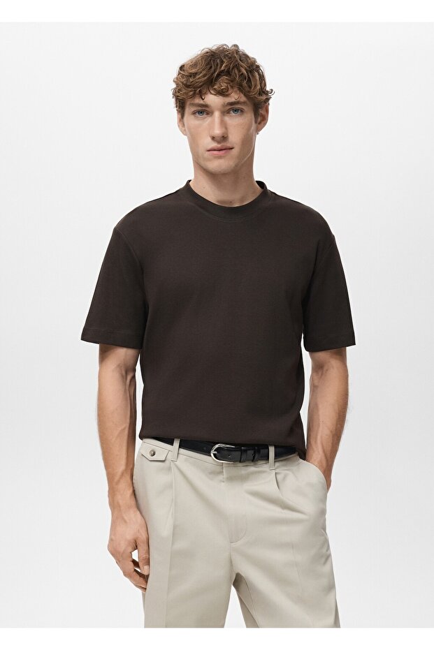 Medium weight regular fit tişört - 1