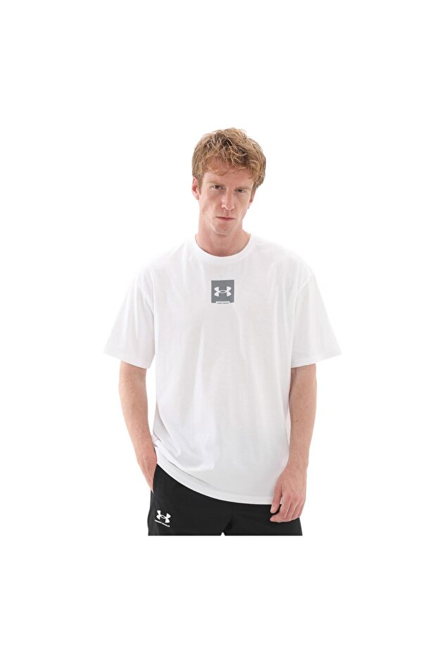 A1386803-101 Ua m Hw Os Sm Box Ss Men's T-Shirt White