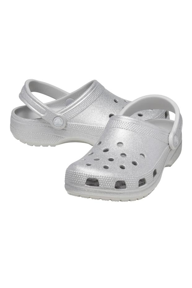 Classic Glitter Clog Silver Glitter - 4