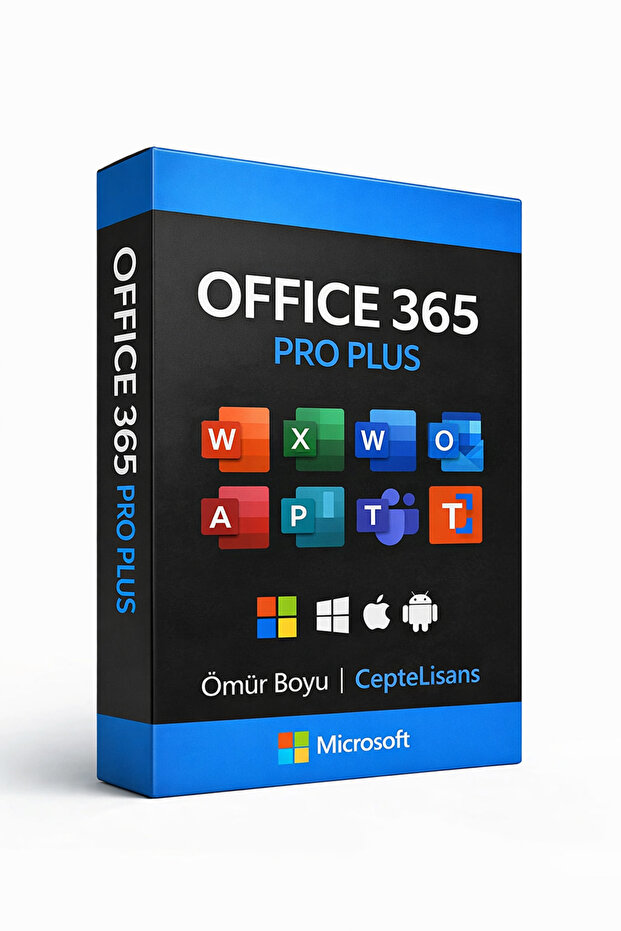 Microsoft Office 365 Pro Plus Dijital Lisans Üyeliği - Word, Excel, Onenote, Outlook, Powerpoint,OneDrive