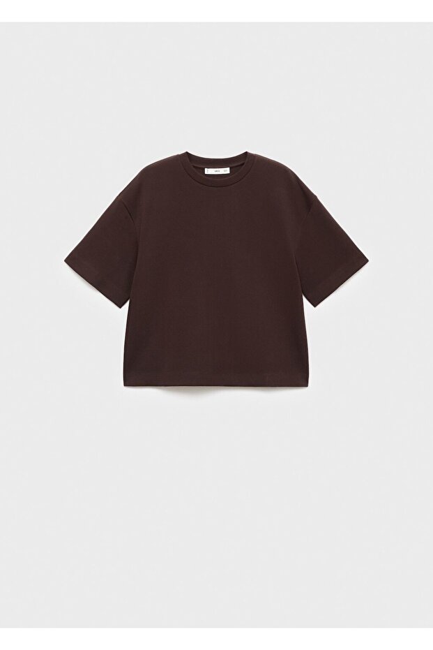 Oversize pamuklu tişört - 3