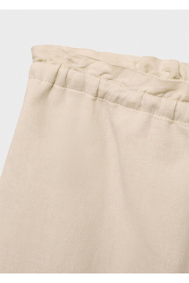 Straight-Cut Drawstring Linen Shorts - 8
