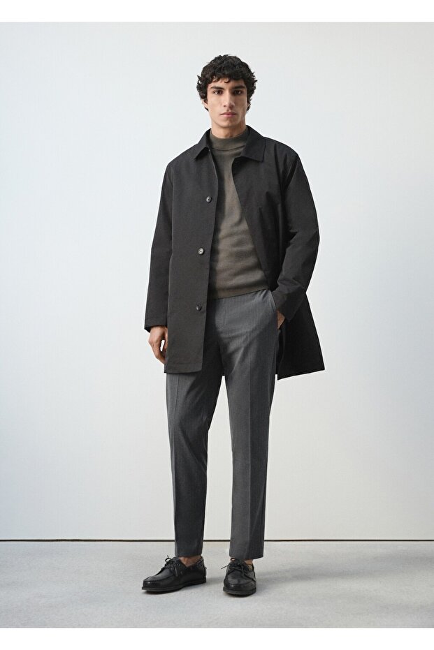 Beli elastik dar kesim pantolon - 2