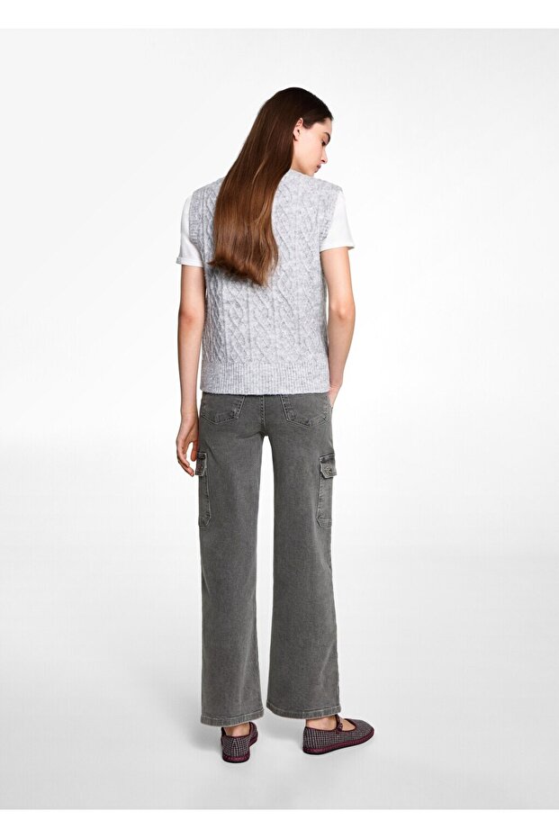 Cepli kargo jean pantolon - 4