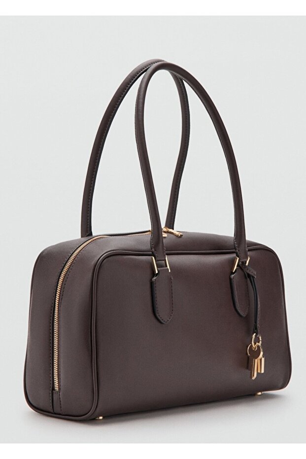 Deri görünümlü bowling çanta - 1