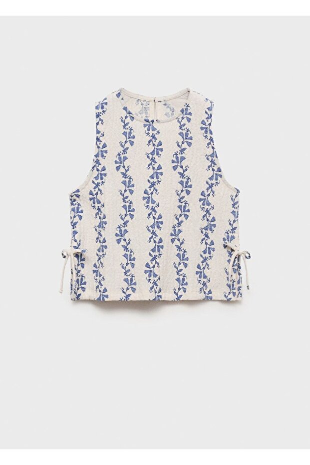 Bluse mit Schleifenmuster - 3
