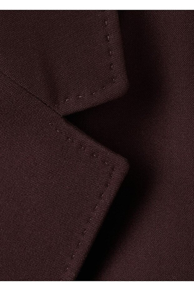 Düz kesim blazer ceket - 8
