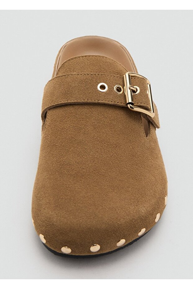 Zımbalı deri ayakkabı - 4