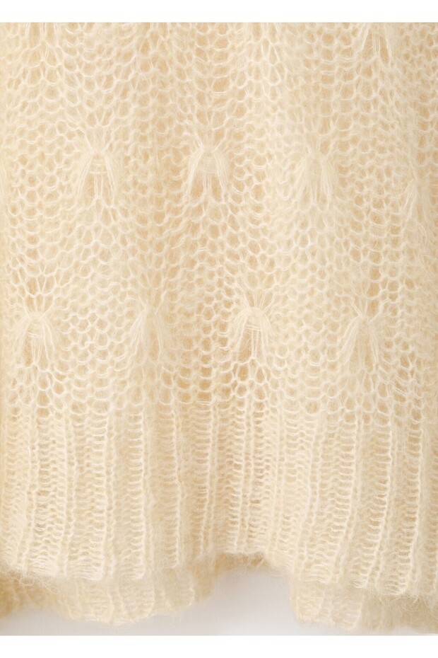 Ajur örgü kazak - 6