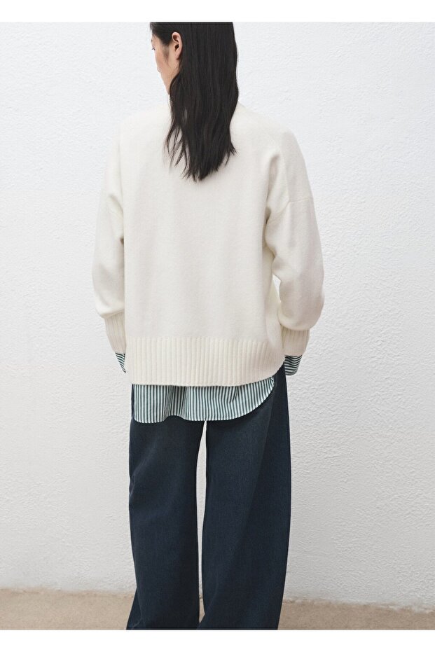 V yaka triko hırka - 4