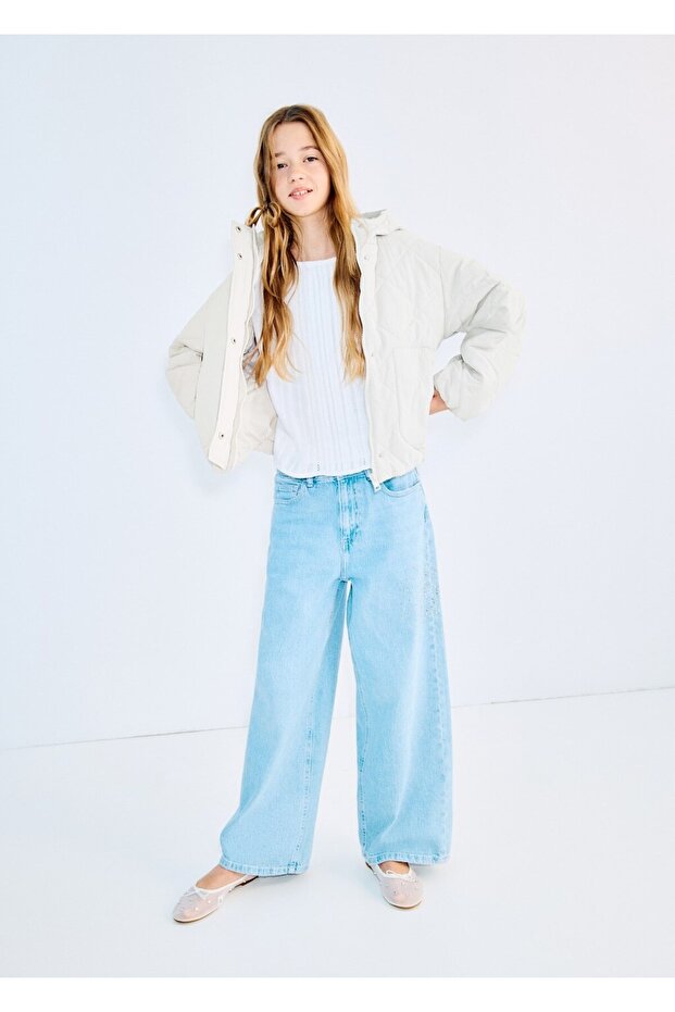 Kapüşonlu kapitone anorak - 2