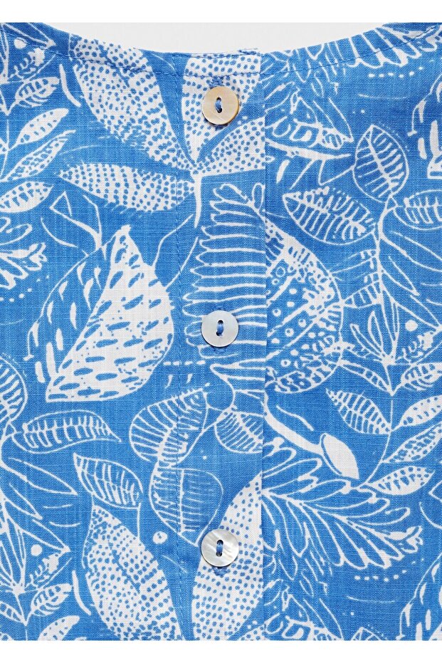 Perforated Patterned Jumpsuit - 4