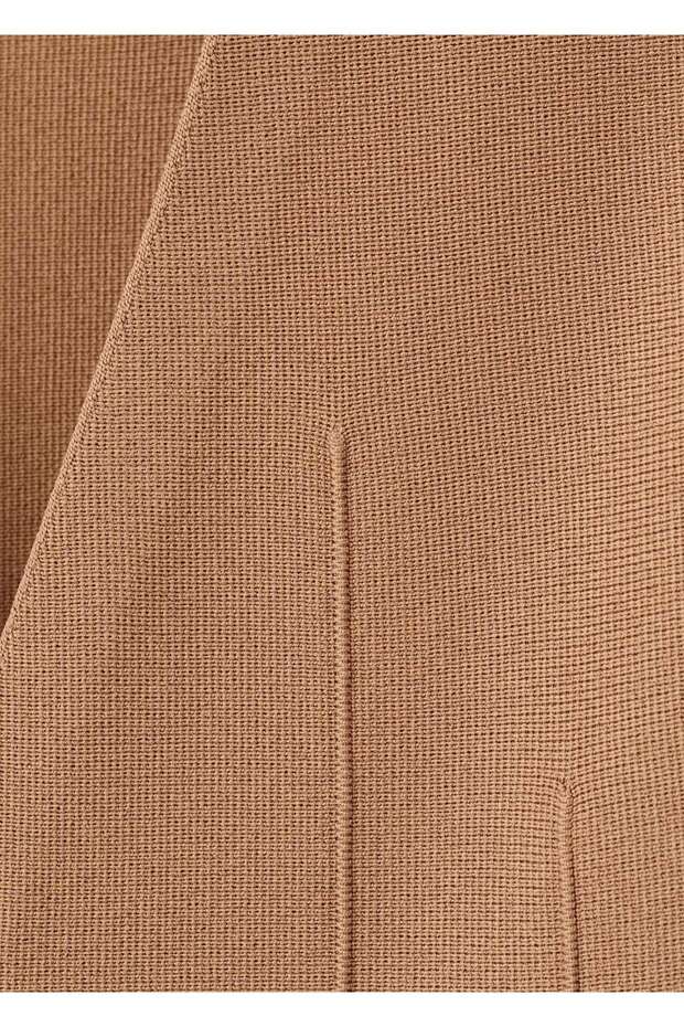 Düğmeli dar kesim triko ceket - 5