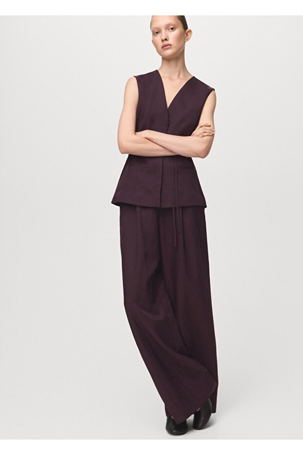 Bağ detaylı yelek - 2