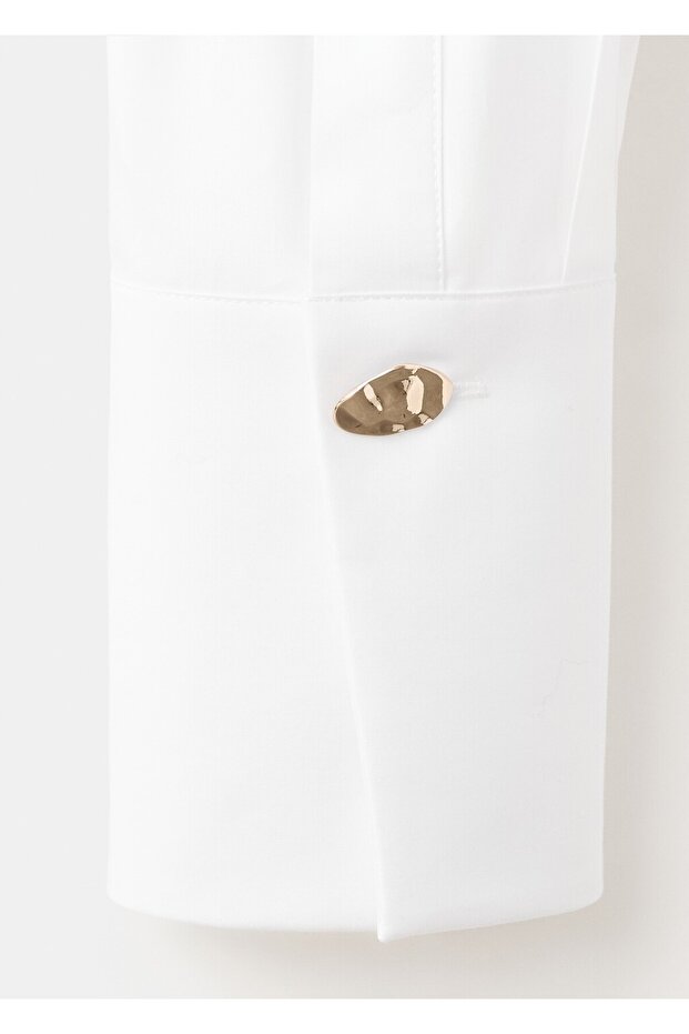 Oversize pamuklu gömlek - 6