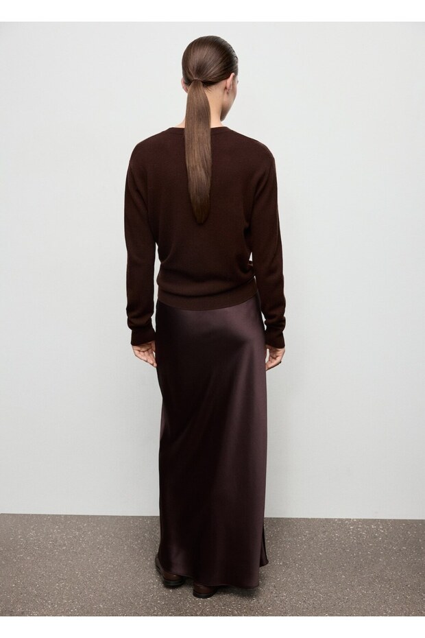 Uzun saten etek - 4