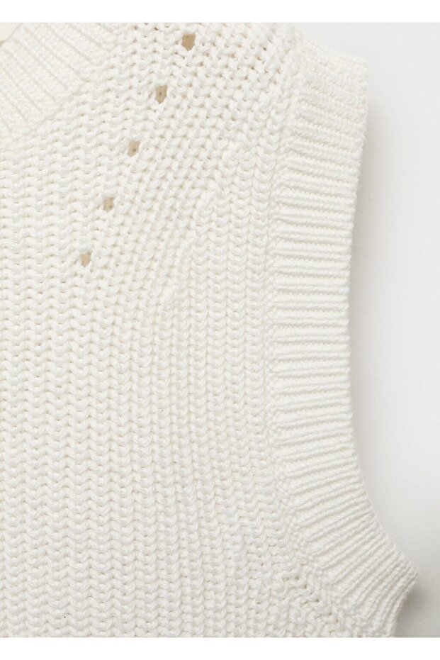 Pamuklu triko yelek - 5