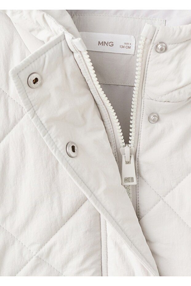 Kapüşonlu kapitone anorak - 6