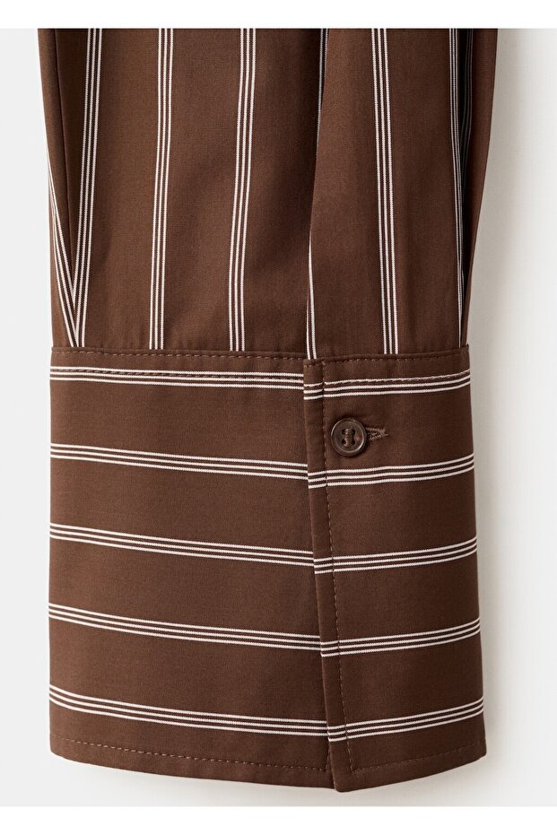 Cepli çizgili gömlek - 5