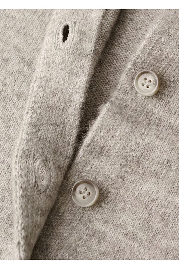 Triko düğmeli hırka - 7