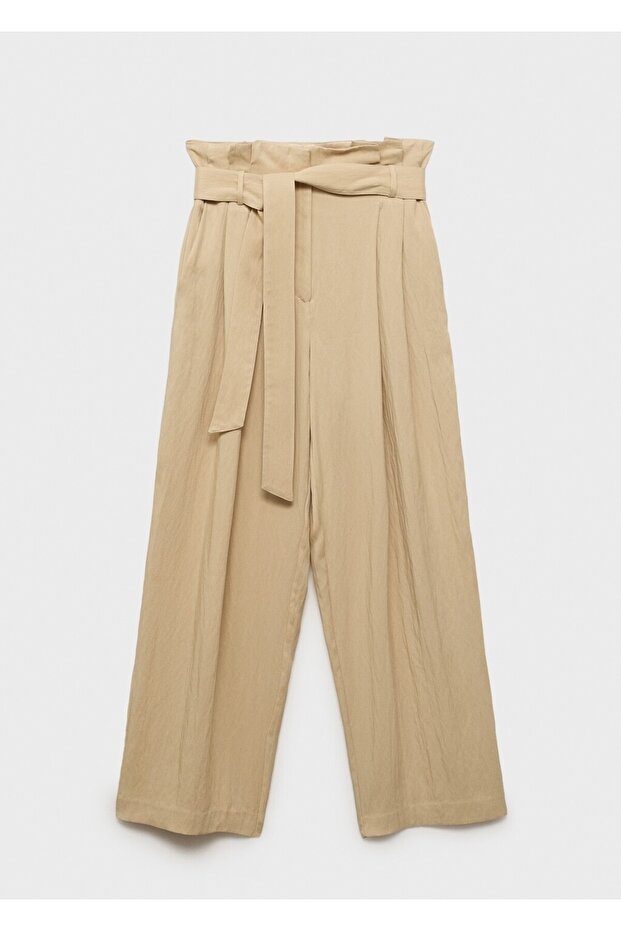 Lyocell paperbag pantolon - 3