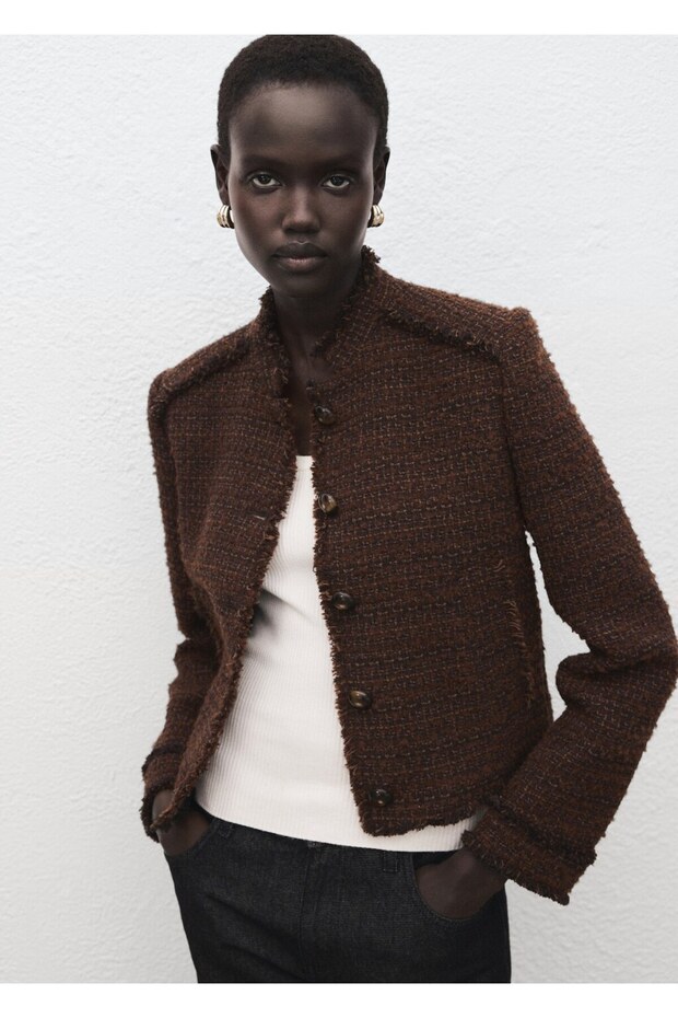 Dikişsiz tüvit ceket - 1