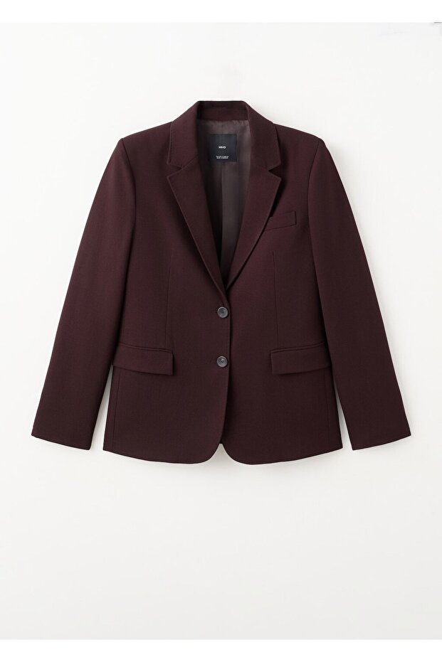 Düz kesim blazer ceket - 3