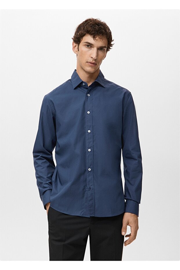 Regular fit %100 pamuklu gömlek - 1