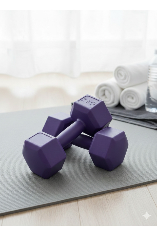 TRİTEX 2 Kg X 2adet Mor Vi̇nly Kapli Plasti̇k Dambil Seti̇
