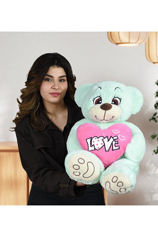 Love Kalıplı Naciye Plush Teddy Bear – Large Size Hugging Gift Toy