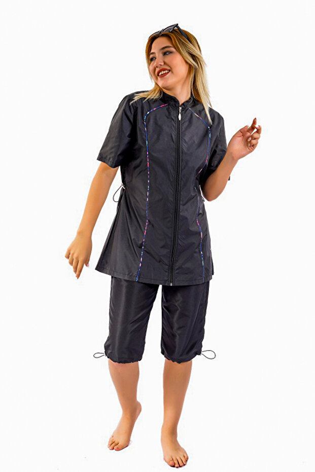 ملابس سباحة نصف مغلقة سريعة الجفاف - 3