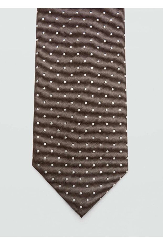 Puantiyeli ipek kravat - 3