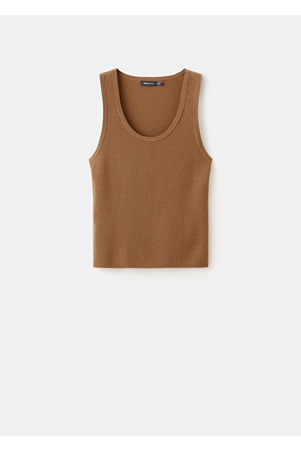 Yün karışımlı triko bluz - 3