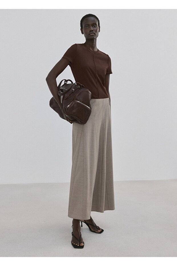 Pamuklu dikişli tişört - 2