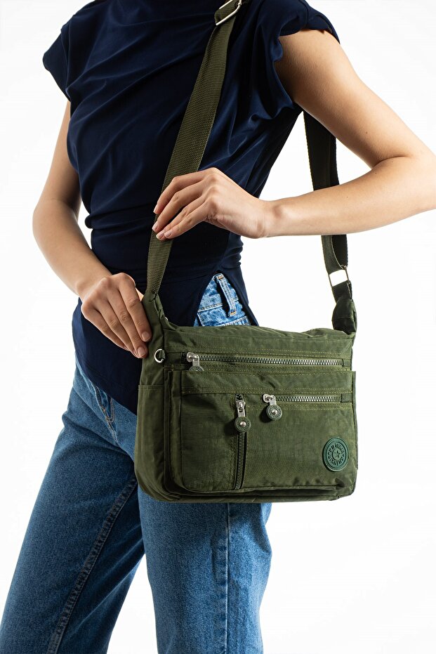 Waterproof Clinker Fabric Multi-Pocket Lightweight and Ergonomic Crossbody Messenger Bag