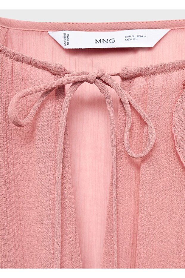 Fırfırlı kısa elbise - 8